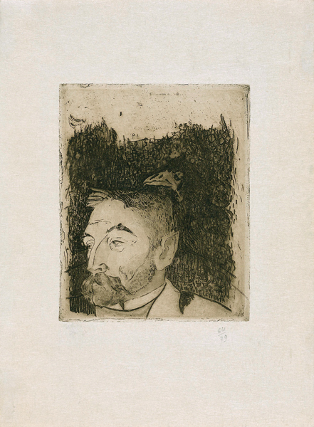 Portrait of the poet Stéphane Mallarmé (1842-1898) from Paul Gauguin