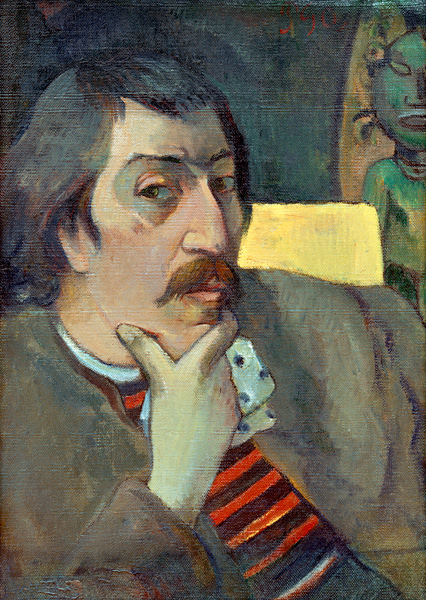 Selbstbildnis m.Götterfig from Paul Gauguin