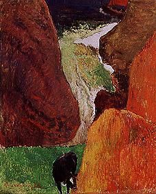 Boot zwischen Klippen from Paul Gauguin
