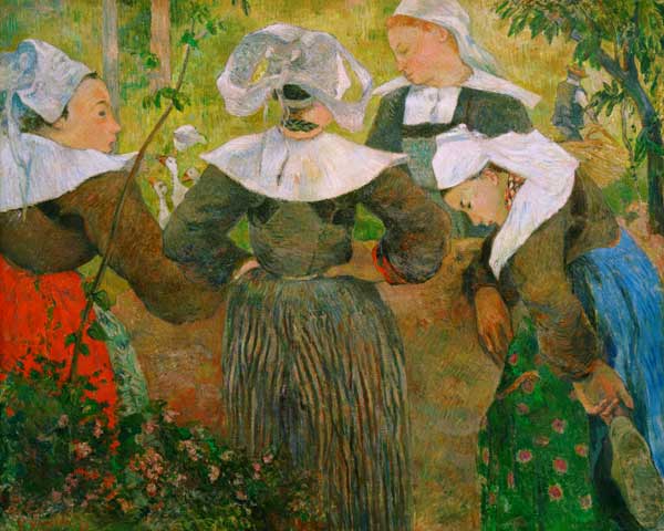 Breton peasant women from Paul Gauguin