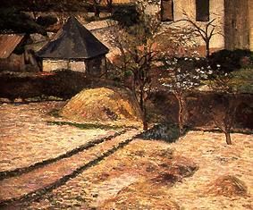 Gärten im Vorfrühling in Rouen from Paul Gauguin