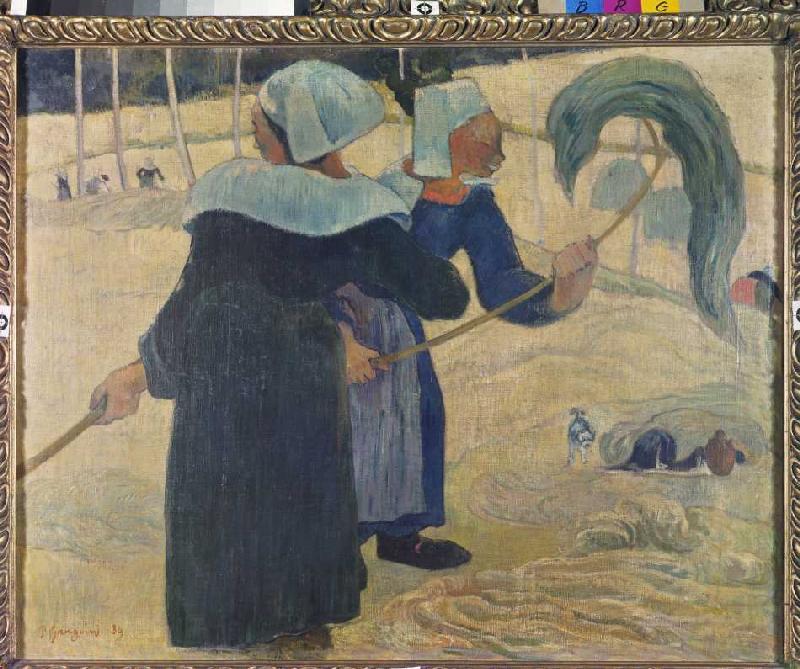 Die Heumacherinnen from Paul Gauguin