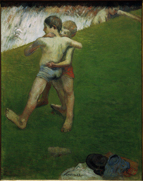 Young Wrestlers from Paul Gauguin