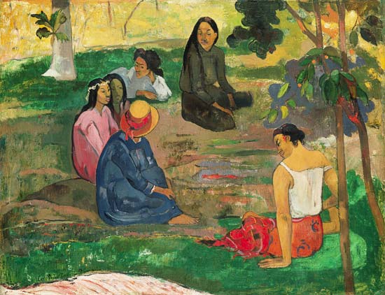 Les Parau Parau (The Gossipers), or Conversation from Paul Gauguin