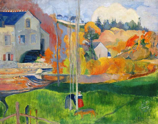Landscape in Brittany. The David Mill from Paul Gauguin