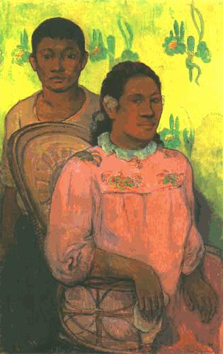 Mrs. Und Junge auf Tahiti from Paul Gauguin