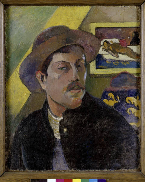 P.Gauguin, Selbstbildnis mit Manao Tupa. from Paul Gauguin