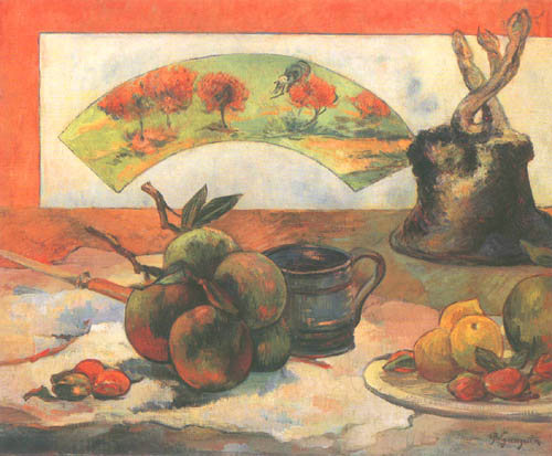 Stilleben mit Fächer from Paul Gauguin