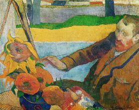 Van Gogh, Sonnenblumen malend