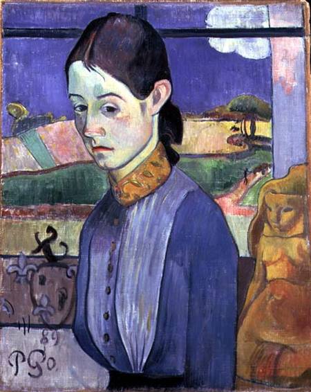 Young Breton Woman from Paul Gauguin