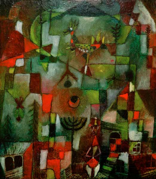 Bild mit dem Hahn und dem Grenadier, from Paul Klee