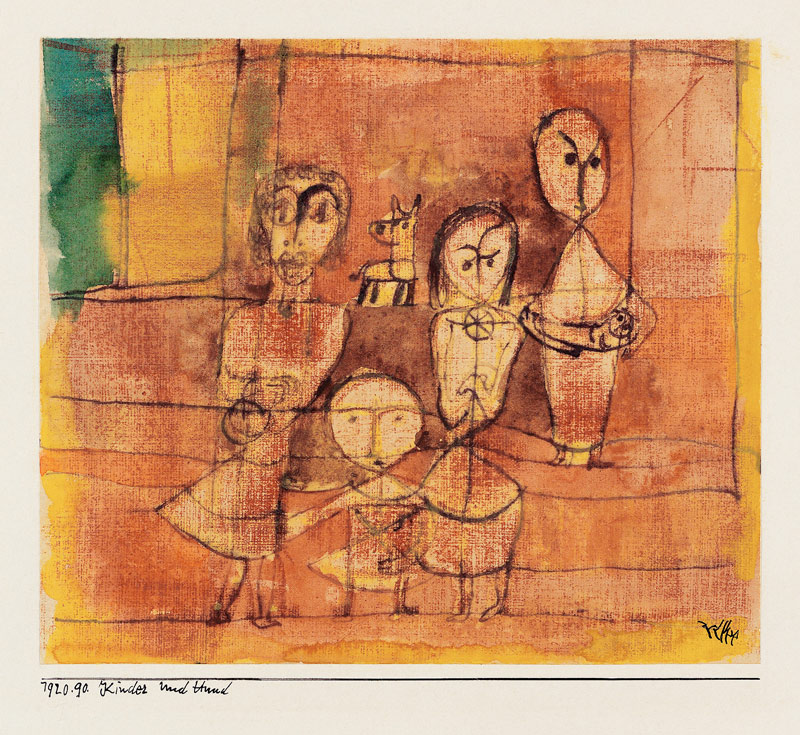 Children and dog from Paul Klee