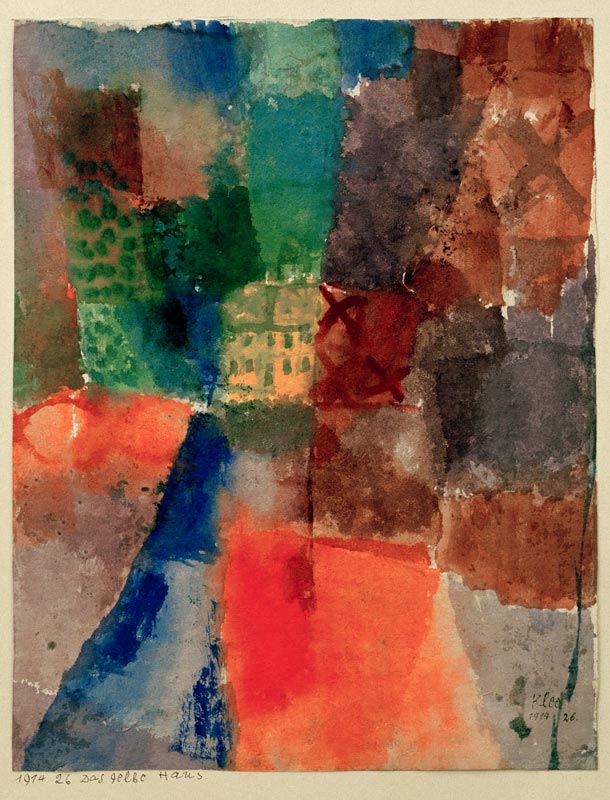 Das gelbe Haus, 1914. 26 from Paul Klee