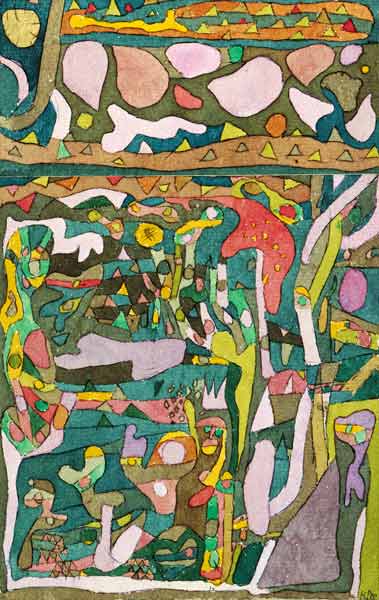 Die Sonne, welche die Welt der Farben schon vorfindet, komplizierte Komp. from Paul Klee