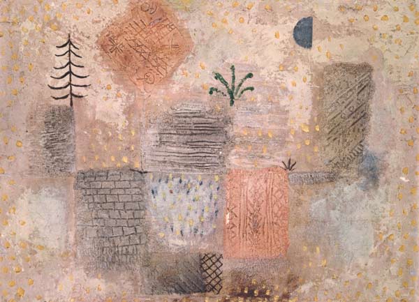 Park mit dem kühlen Halbmond. from Paul Klee