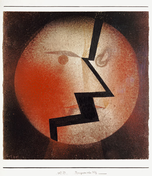 Physiognomischer Blitz. from Paul Klee