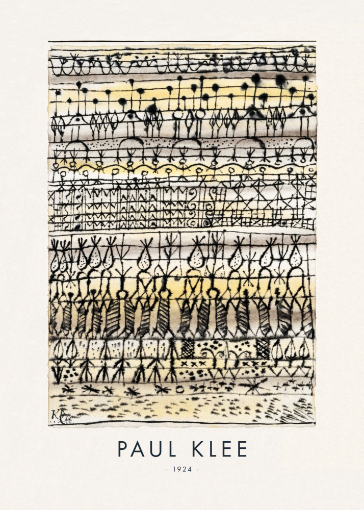 Abkühlung in einem Heißzonengarten 1924 from Paul Klee