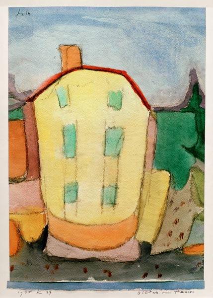 Bildnis eines Hauses, 1935, from Paul Klee