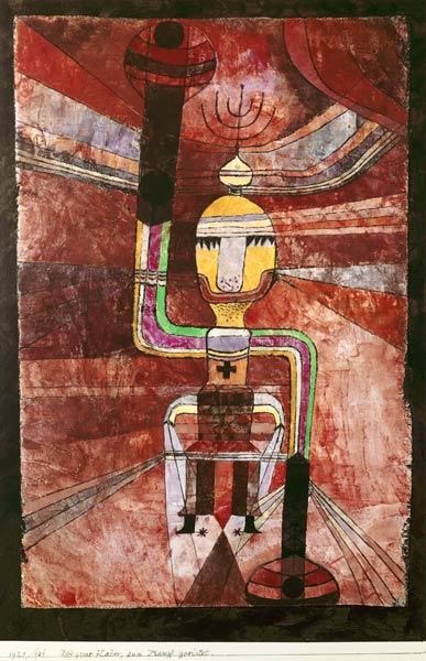 Der grosse Kaiser, zum Kampf geruestet, from Paul Klee