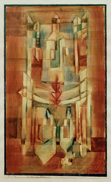 Das Haus zum Fliegerpfeil from Paul Klee