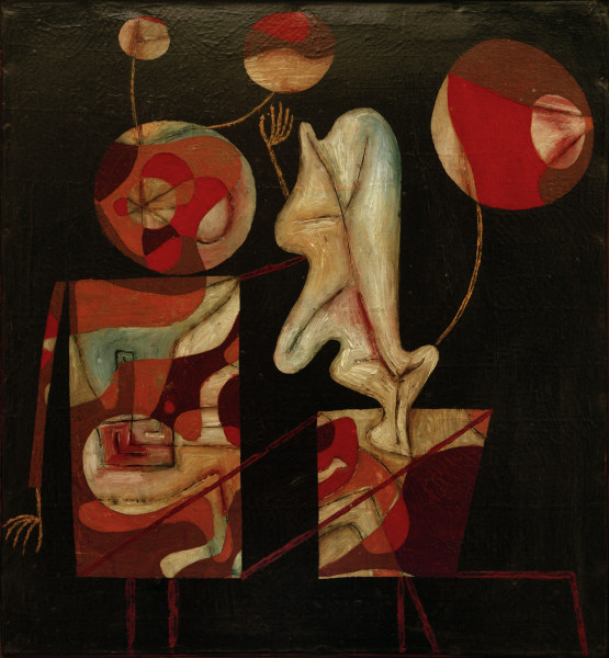 Marionetten (Bunt auf Schwarz), from Paul Klee