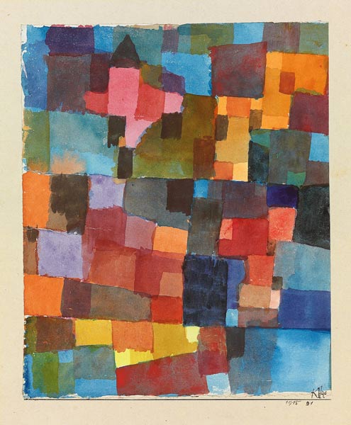 Raumarchitekturen (auf kalt-warm) from Paul Klee