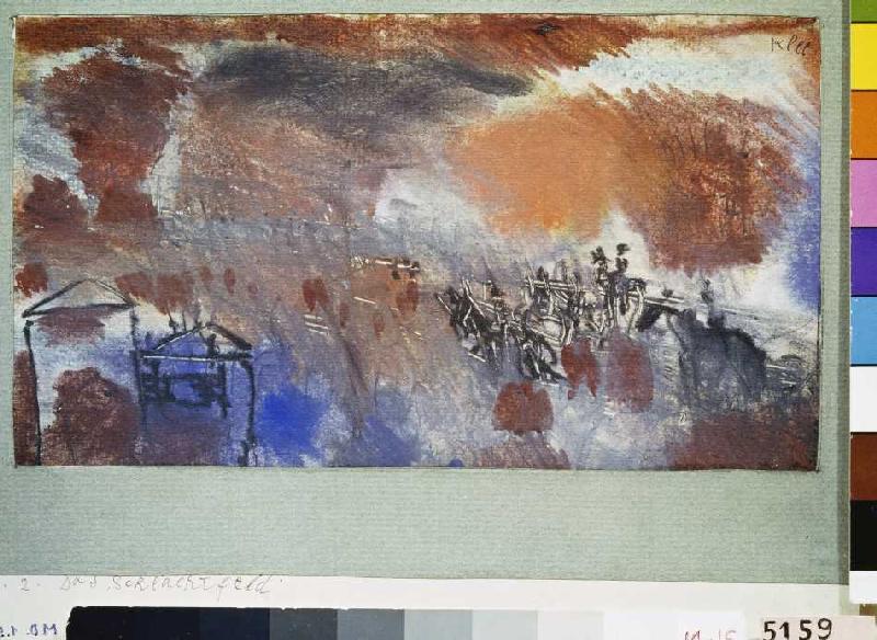 Das Schlachtfeld. from Paul Klee