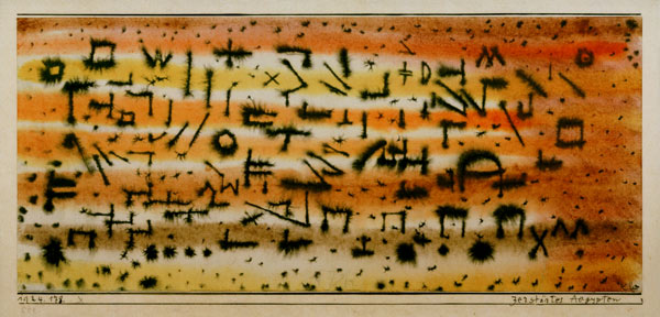 Zerstoertes Aegypten, 1924.178. from Paul Klee