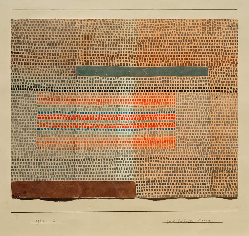 zwei betonte Lagen, from Paul Klee