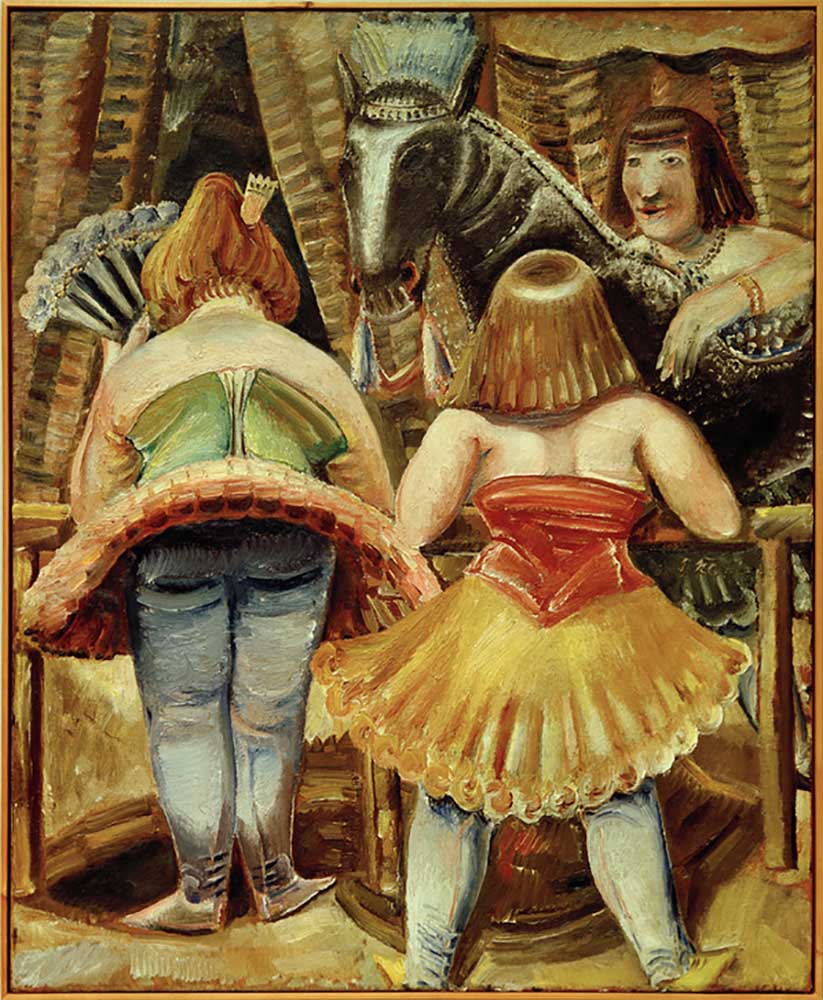 Zirkuspferd mit drei Frauen from Paul Kleinschmidt