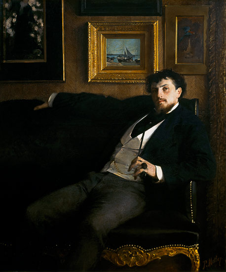 Portrait of Ernest Duez (1843-96) from Paul Mathey