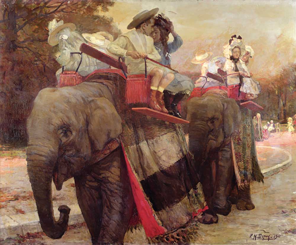 Die Elefanten im Akklimatisationsgarten, 1901 from Paul Michel Dupuy
