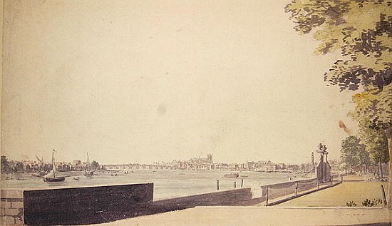 View from Somerset House Garden, looking towards Westminster Bridge from Paul Sandby