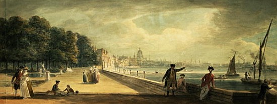 View of the City from the Terrace of Somerset House from Paul Sandby