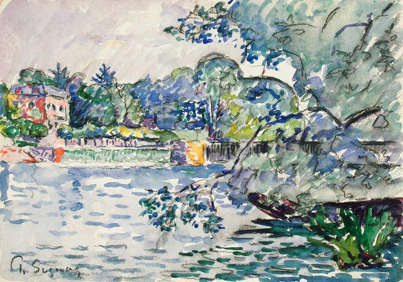 Banks of the Seine from Paul Signac