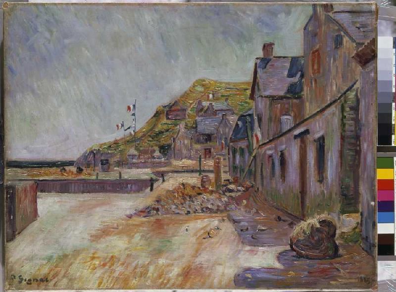 Bauernhäuser an der französischen Küste from Paul Signac