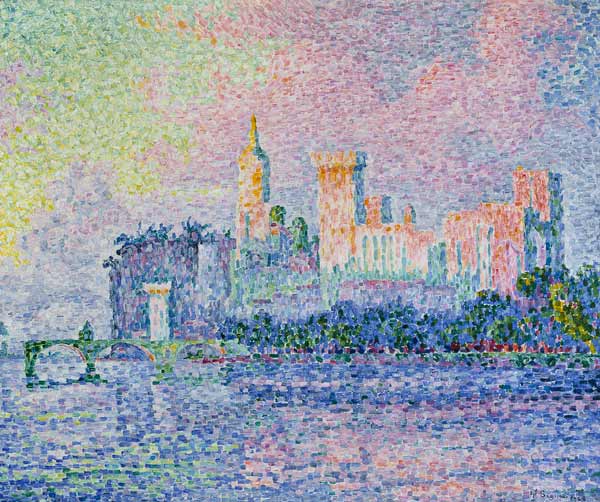 P.Signac, Chateau des Papes, Avignon from Paul Signac