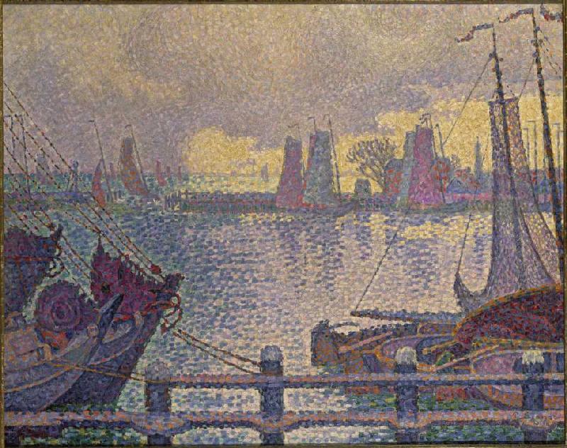 Der Hafen von Volendam. from Paul Signac
