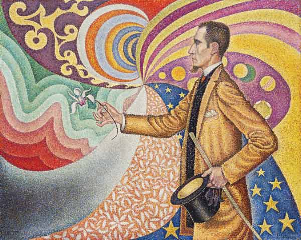 Opus 217. Against the Enamel of a Background Rhythmic with Beats and Angles, Tones, and Tints, Portr from Paul Signac