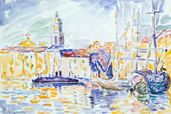 The Harbour at St. Tropez, c.1905 (w/c on paper) from Paul Signac