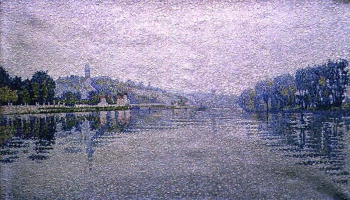 View of the Seine at Herblay, 1889 from Paul Signac
