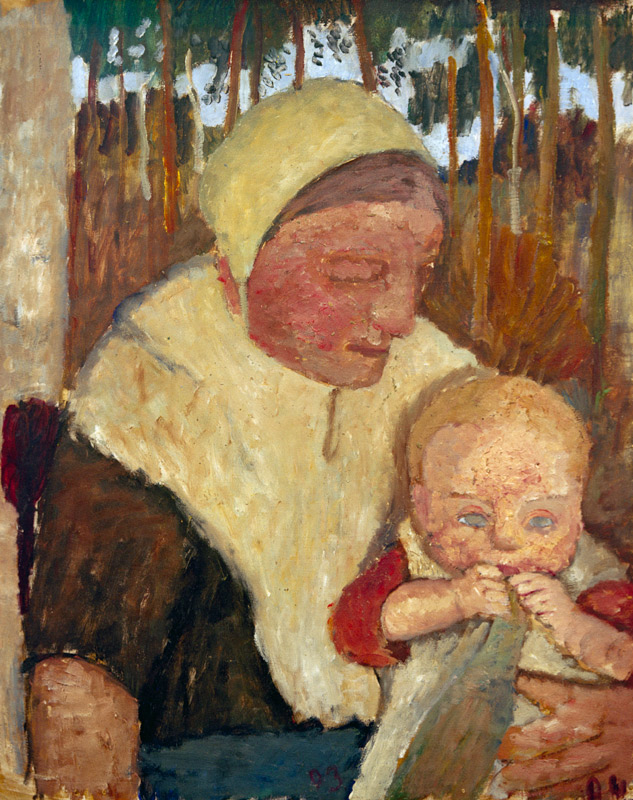Bäuerin mit Kind from Paula Modersohn-Becker
