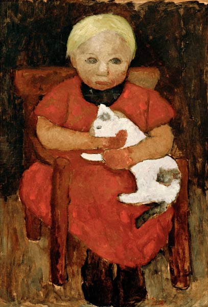 Child with cat from Paula Modersohn-Becker