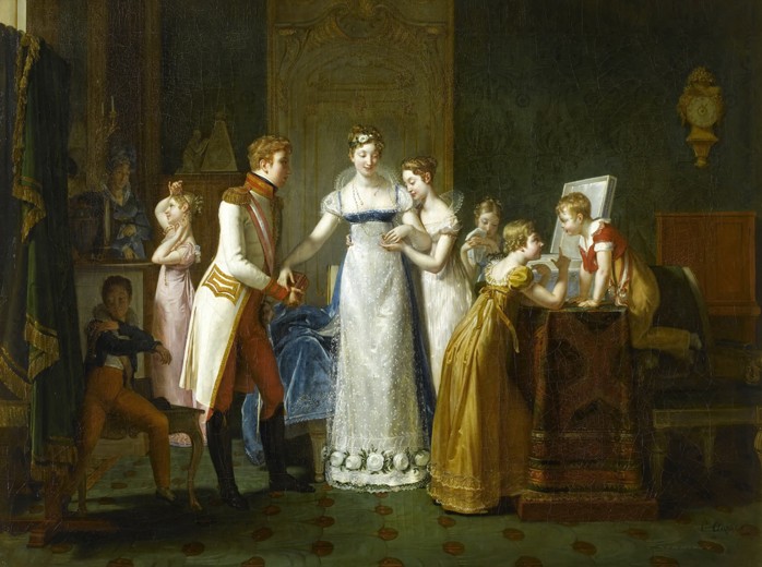 Marie-Louise of Austria Bidding Farewell to her Family in Vienna, 13th March 1810 from Pauline Auzou
