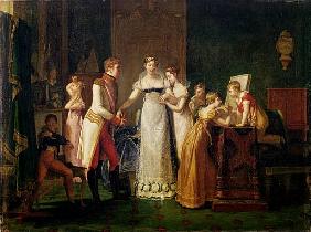 Marie-Louise (1791-1847) of Austria Bidding Farewell to her Family in Vienna, 13th March 1810