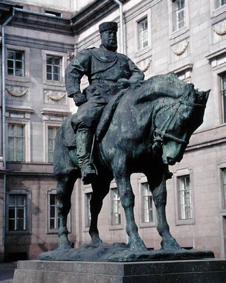 Equestrian Statue of Alexander III (1845-94) from Pavel Petrovic Trubetskoy