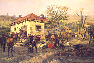 Szene aus dem russisch-türkischen Krieg 1876-1877 from Pawel Kowalewsky