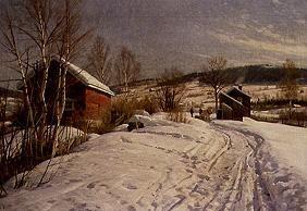 Winterlandschaft bei Lillehammer