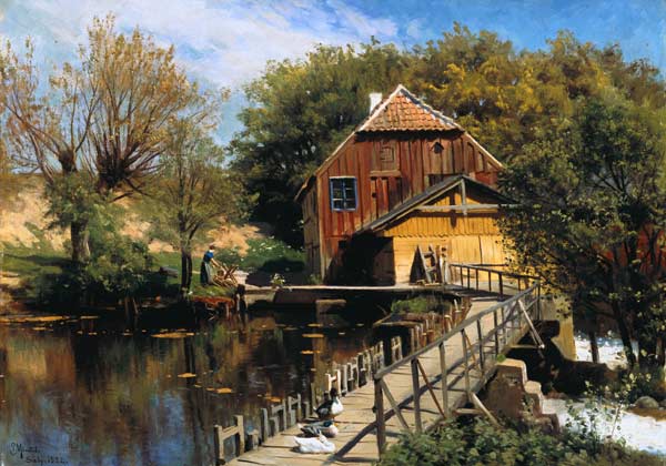 Wassermühle am Saeby-Fluss. from Peder Moensted