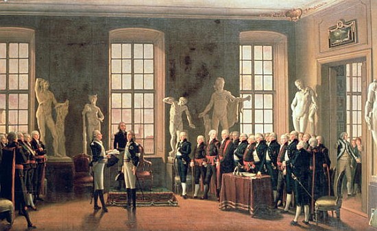 Gustav IV Adolf''s visit to the Academy of Fine Arts in 1797 from Pehr Hillestrom